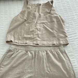 Linen Short Set